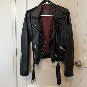 All Saints Leather Moto Jacket